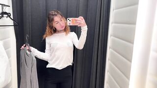 [4K] NEW See-Through Try On Haul | Transparent Clothes With Polly