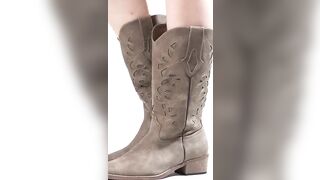 My Favourite Cowboy Boots Try on Haul -- SheSole Women's Cutouts Cowboy Boots Wide Calf ????????????