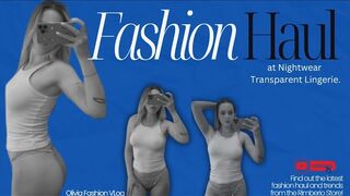 Lingerie Challenge Try on houl /Transparent Lingerie see through tops