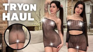 No Bra 4K Try On Haul: Transparent Outfit Challenge | Dry vs Wet