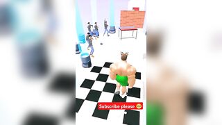 Muscle Rush 3D Game ????????|| twerk race funny ????????|| #funnygameplay #shortsfeed #shorts #viral #gameshorts