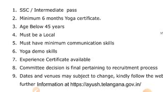 आयुष विभाग योग 824 पदों पर भर्ती ll Ayush Yoga Vacancy ll