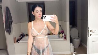 [4K] TRANSPARENT SHEER LINGERIE | TRY-ON HAUL