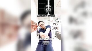 Skoliosis kurva C? lakukan latihan stretching ini #drpras #scoliosis #scoliosisexercise