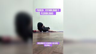 Espalda fuerte , estable y flexible. .