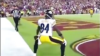 NFL Big Hits (Antonio Brown Twerk) #nfl #funny