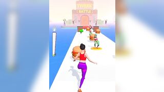 twerk race 3D video viral shorts #shorts #viralvideo #youtubeshorts #twerkrun