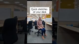 Stretches to do at workplace #stretching #corporatelife #yoga #yogateacher #yogaworkout