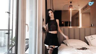 Sheer Try On Haul with Oryna: GRWM | Transparent Stockings Outfit