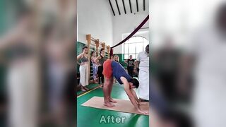 Forward bending technique by Dr.Ramesh Shetty Yogasana #yoga #yogaasana