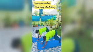 Surya namaskar#full body stretching#like #bellyfat #share #subscribe #like