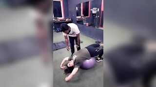 Fly karke . Sabba & Jasmine Akhtar { four back stretching exercise } ????#trending ????#viralshort ????