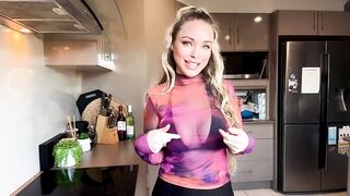 4K Colourful Transparent Tops Try On Haul With Bikini EllieKarrx