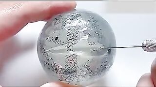 ASMR✨Cutting the transparent tape ball, super stress relief! 丨Relax and relieve stress