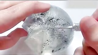 ASMR✨Cutting the transparent tape ball, super stress relief! 丨Relax and relieve stress