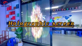 Lecede holographic transparent screen video introduction.#holographiscreen #transparentLeddisplay