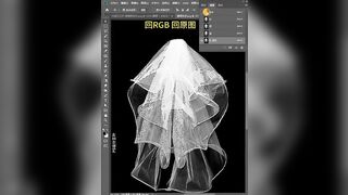 PS tutorial teaches you how to cut a transparent veil PS tutorial P picture e-commerce art PS ti