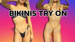 Bikinis Try On │Micro Bikini Try On │Tiny Bikini