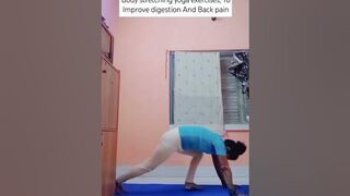 stretching and yoga To Improve digestion And Back pain #shorts