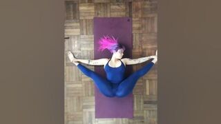 Stretching leg #yoga_ #flexibility_