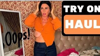 [4K] Try-On Haul Transparent Outfits withKaty | Get Ready With Me | See-Through TopTry-On