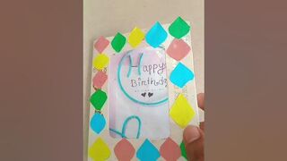 Transparent Birthday Card from old bangles #diy #uniquecraft #bangles