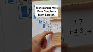 Transparent Melt Pour Soapbase from Scratch|Soap are Available Order now#soap#soapmaking#diy#youtube