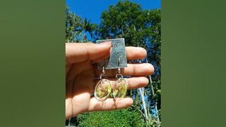 Transparent earrings#homemade #earrings