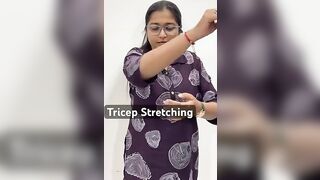 Tricep Stretching | Overhead Tricep Stretch | Tricep Tightness | Arm Pain | PhysioBuddy | Dr. Maitri