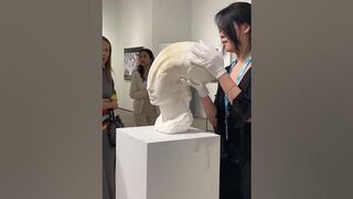 flexible paper sculpture in Art Basel