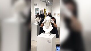 flexible paper sculpture in Art Basel