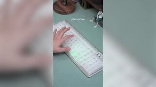 This is the most affordable and coolest transparent keyboard with great lighting#unboxing #keyboard