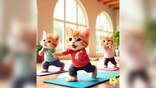 #Yoga Kitten#Cute Cat#Cat Yoga#Relax#Cute Pet#Yoga Poses#Pet Yoga#Healing smile #Baby #Warm heart