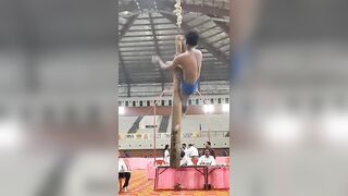 #shorts #hanging mallakhamb #gymnasts #traditional #fitness #workout #weightloss #hanging #yoga#