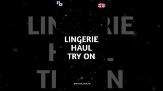 Lingerie Haul Try On- Pronunciation Guide In English #shorts #viralshorts