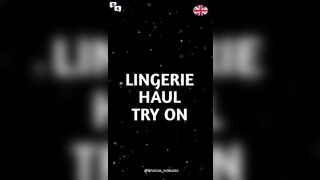 Lingerie Haul Try On- Pronunciation Guide In English #shorts #viralshorts