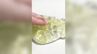 Transparent egg slime #slimevideo #slime #relaxingslime