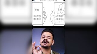 Samsung's new transparent smart phone #smartphone #tech