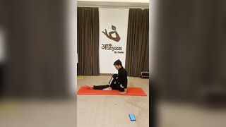 Ardh matsendrasana #yoga #nysf #shorts #love #practiceset #punjabi