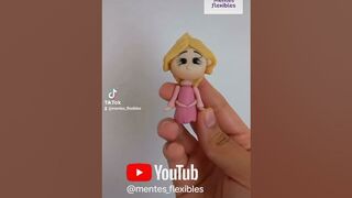 Tutorial de Aurora en pasta flexible. #short #disneyprincess #pastaflexible #diycrafts #clayart