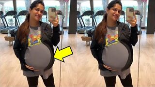 9 Months Pregnant Dipika Kakkar Ibrahim Ki Pregnancy Yoga For Normal Delivery #dipikakiduniya