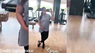 9 Months Pregnant Dipika Kakkar Ibrahim Ki Pregnancy Yoga For Normal Delivery #dipikakiduniya