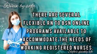 why RN to BSN? || quickest rn to bsn online programs || flexible rn to bsn online programs by Safa