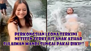 Netizen Terkejut Anak Azhar Sulaiman Mandi Sungai Pakai Bikini‼️????