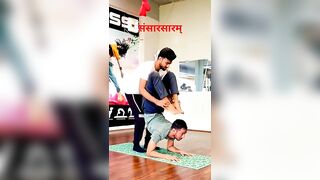 Learning VrishchikAsana (वृश्चिकासन) #yoga #fitness #vrishchikasana #asana