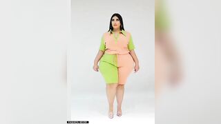 Plus Size Lingerie Model | Curvy Latest Multi Dresses Try On | #plussize #lingerie #bbw