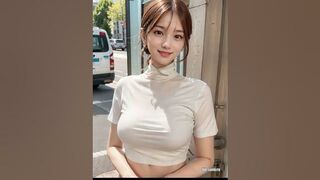 [Ai LookBook] ,룩북, Ai art, open-air Lingerie Fashion Show, 가죽 소녀 | 革の女の子 | 皮革女孩