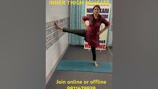 Inner THIGHS strengthening exercise #flexibility #fitness #poweryoga #yoga #stretch #thighworkout
