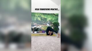 Yoga transitions #yoga #yogapractice #yogalife #yogateacher#mobility#flexibility #balance#transition