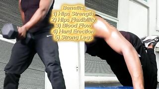 1 Minute Legs Muscle WORKOUT & Stretching For AMAZING Sex - Hard Erection, Flexible Hips & Strength